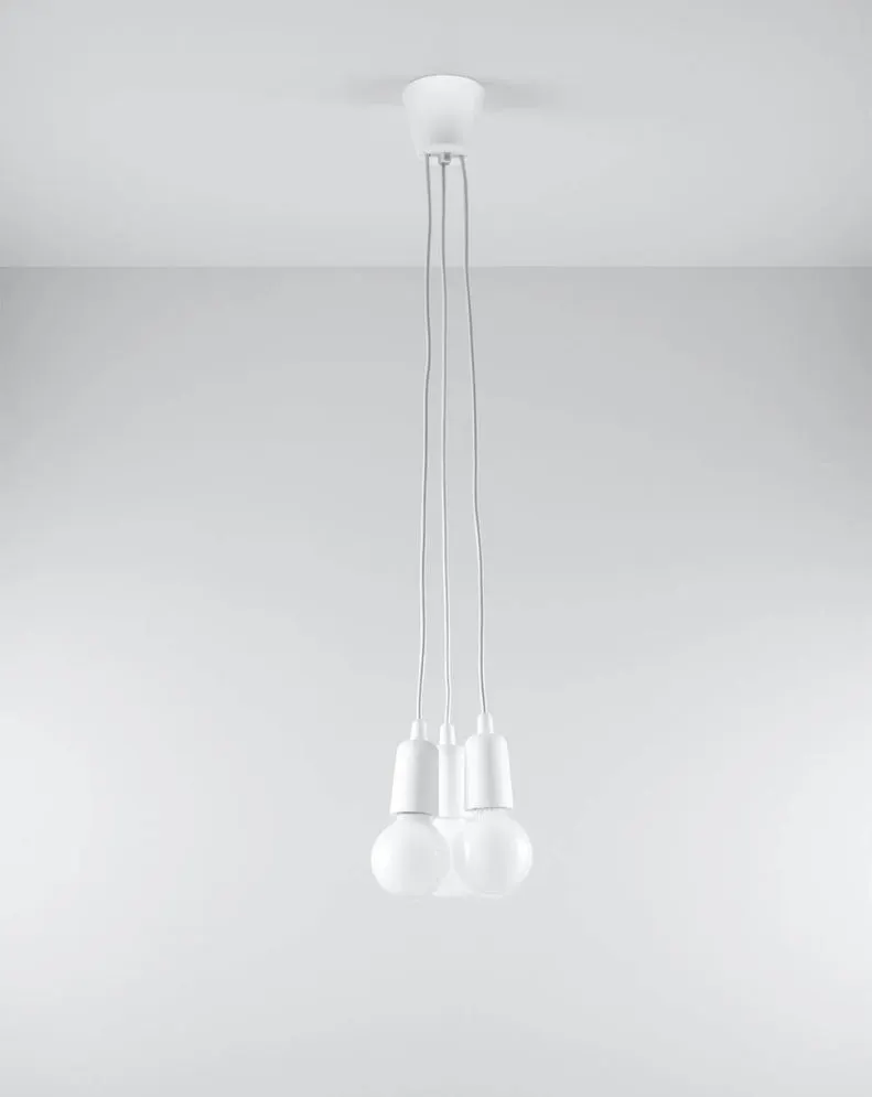 Lampa wisząca DIEGO 3 biała | sklep MIRAT kolekcja diego