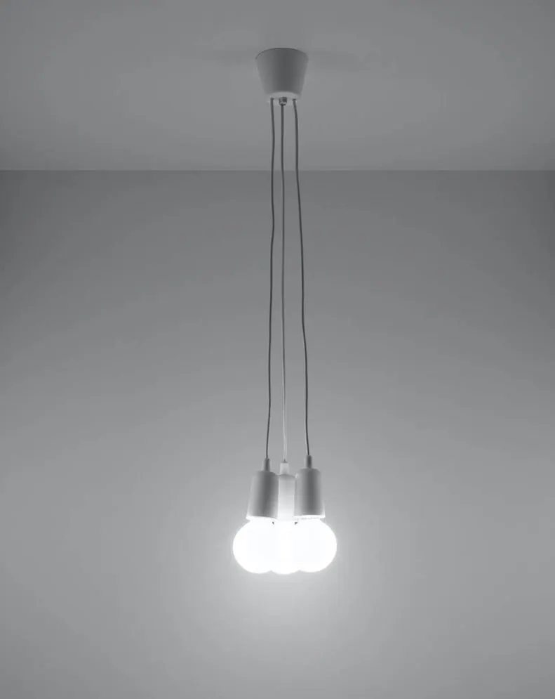 Lampa wisząca DIEGO 3 biała | sklep MIRAT kolekcja diego