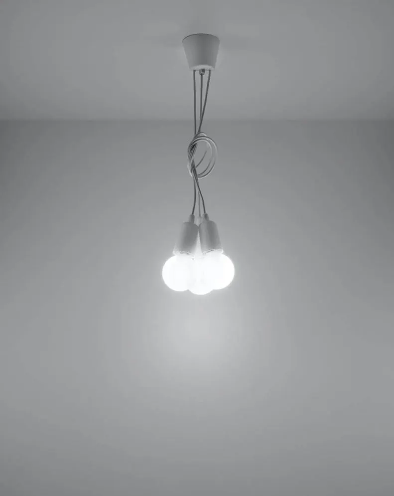Lampa wisząca DIEGO 3 biała | sklep MIRAT kolekcja diego