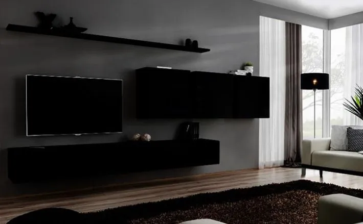 Meblościanka SWITCH VII na wysoki połysk nowoczesna | MIRAT. w stylu kolekcja SWITCH