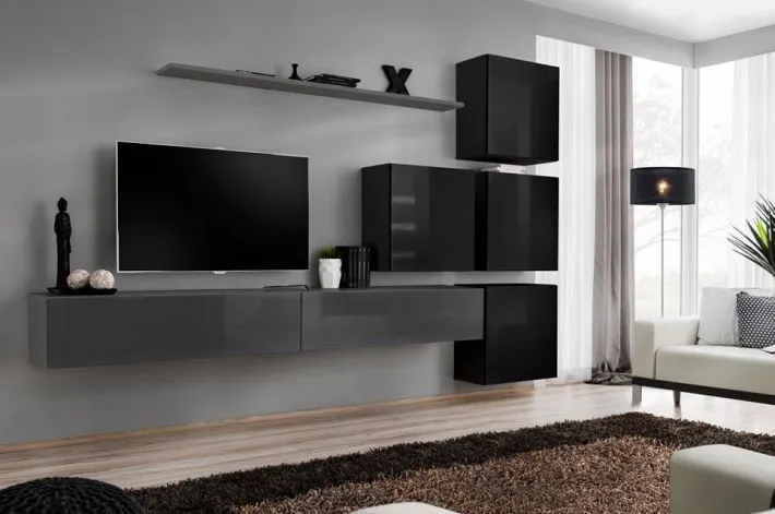 Meblościanka SWITCH IX siedmioczęściowa wisząca | MIRAT. w stylu kolekcja SWITCH