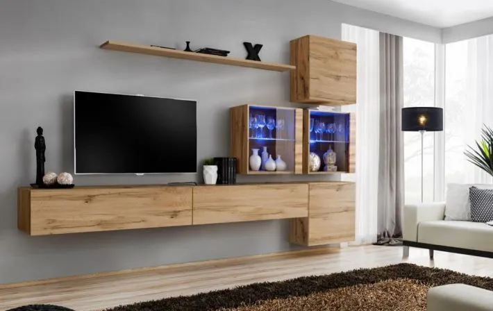 Meblościanka SWITCH XIX modułowa na wysoki połysk | MIRAT. w stylu kolekcja SWITCH