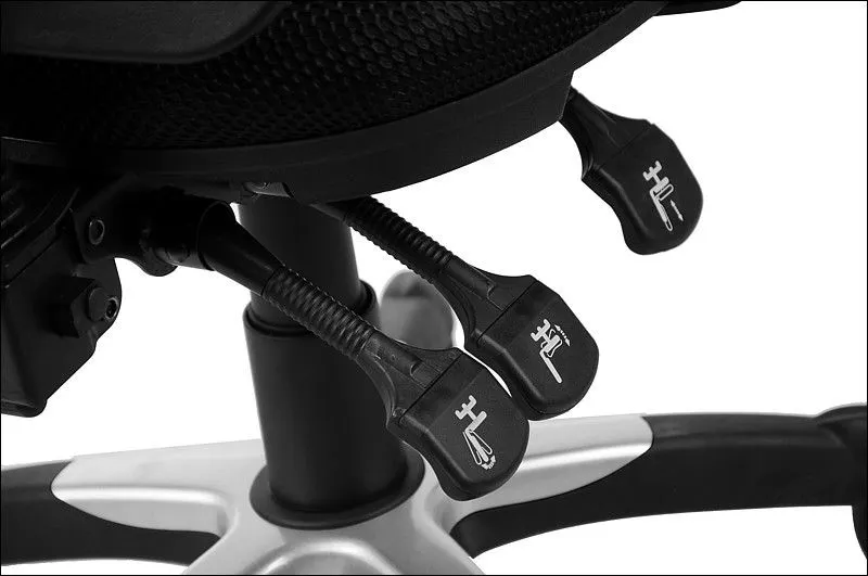 Fotel biurowy HG-0001H czarny ergonomiczny do biura | MIRAT.