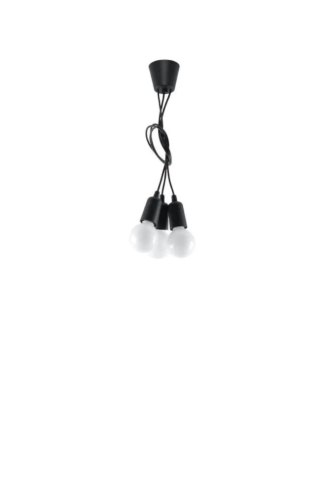 Lampa wisząca DIEGO 3 czarna | sklep MIRAT kolekcja diego