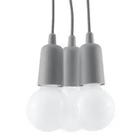 Lampa wisząca DIEGO 3 szara | sklep MIRAT kolekcja diego