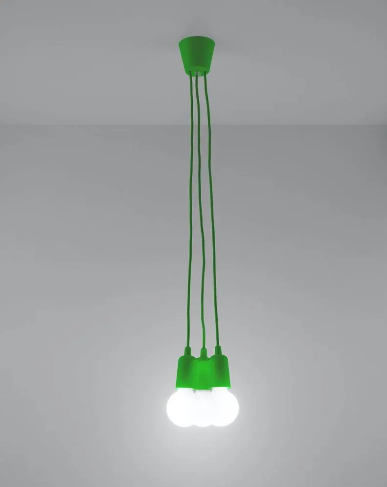 Lampa wisząca DIEGO 3 zielony | sklep MIRAT  kolekcja diego