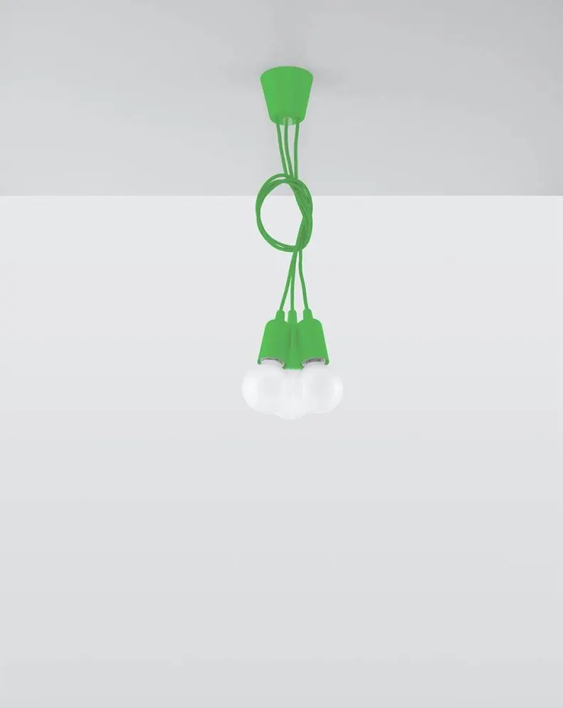 Lampa wisząca DIEGO 3 zielony | sklep MIRAT  kolekcja diego