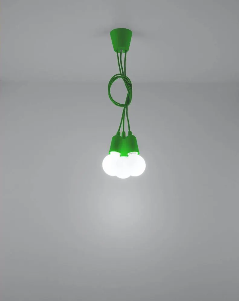Lampa wisząca DIEGO 3 zielony | sklep MIRAT  kolekcja diego