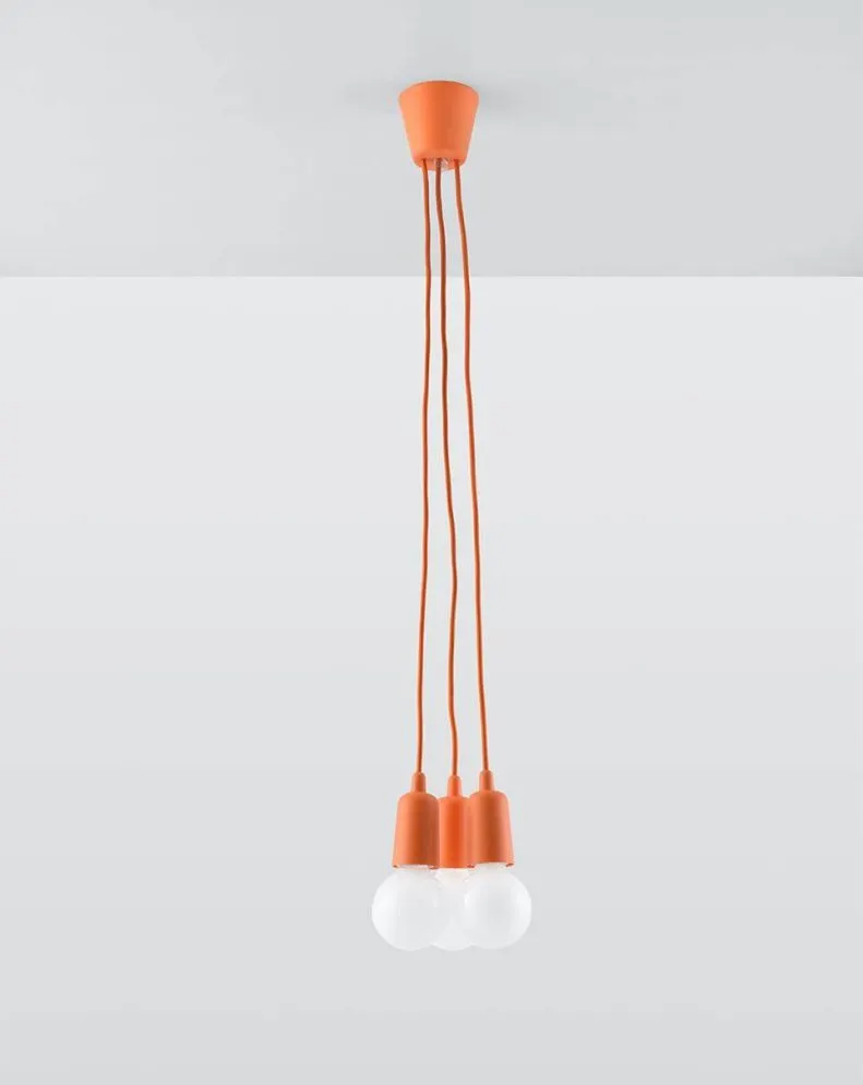 Lampa wisząca DIEGO 3 pomarańczowy | sklep MIRAT  kolekcja diego