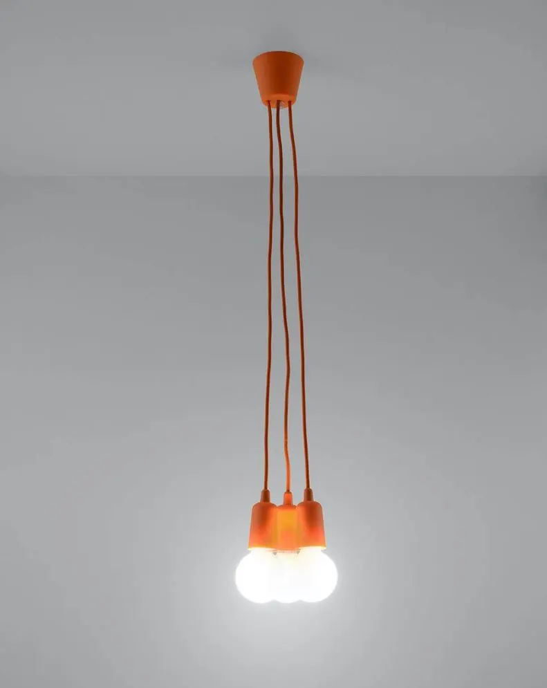 Lampa wisząca DIEGO 3 pomarańczowy | sklep MIRAT  kolekcja diego