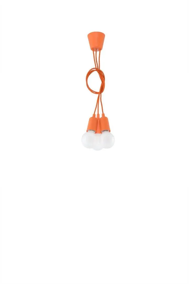 Lampa wisząca DIEGO 3 pomarańczowy | sklep MIRAT  kolekcja diego
