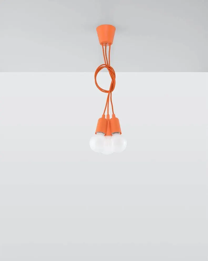 Lampa wisząca DIEGO 3 pomarańczowy | sklep MIRAT  kolekcja diego