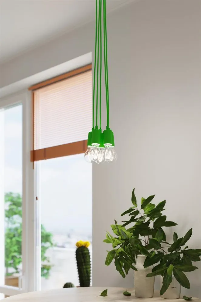 Lampa wisząca DIEGO 5 zielony | sklep MIRAT  kolekcja diego