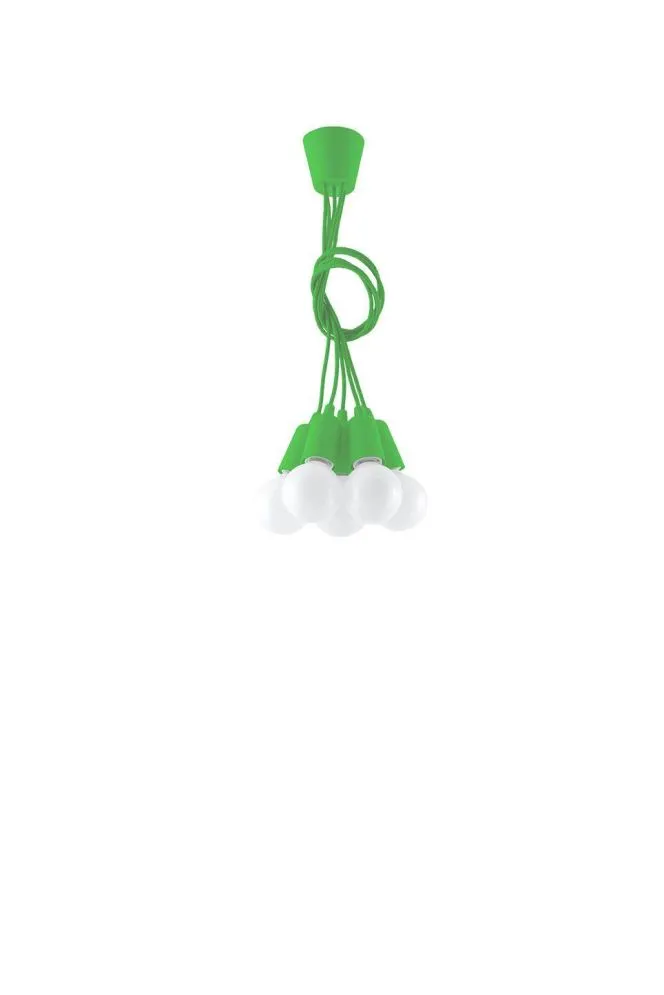 Lampa wisząca DIEGO 5 zielony | sklep MIRAT  kolekcja diego