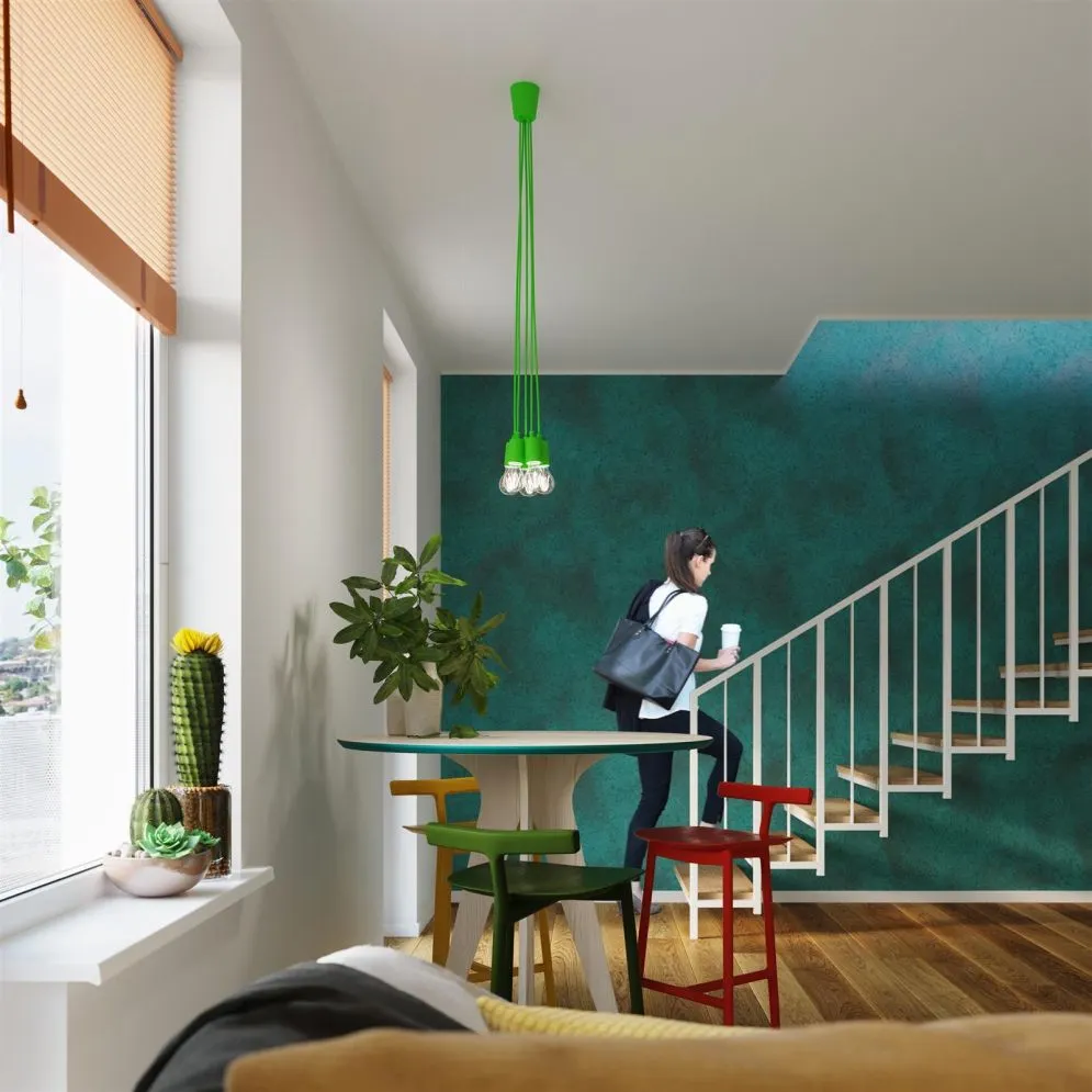 Lampa wisząca DIEGO 5 zielony | sklep MIRAT  kolekcja diego