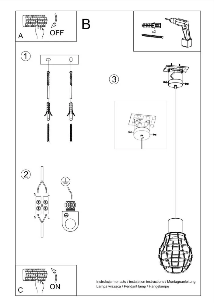 Lampa wisząca LUGO | sklep MIRAT  kolekcja lugo