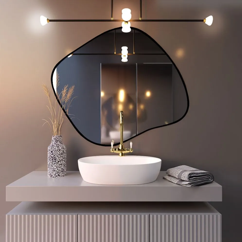 Lustro łazienkowe RUBINO III 50 z oświetleniem LED | MIRAT. w stylu kolekcja RUBINO