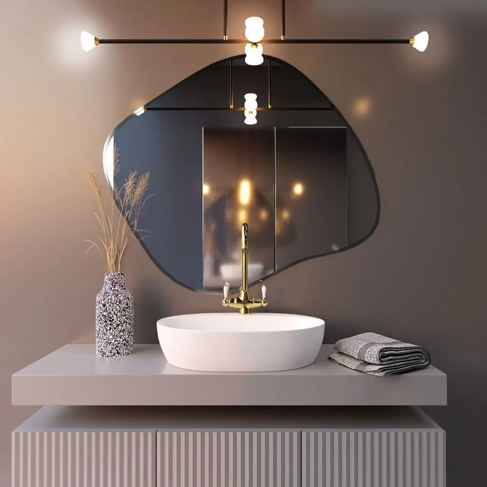 Lustro łazienkowe RUBINO III 50 z oświetleniem LED | MIRAT. w stylu kolekcja RUBINO