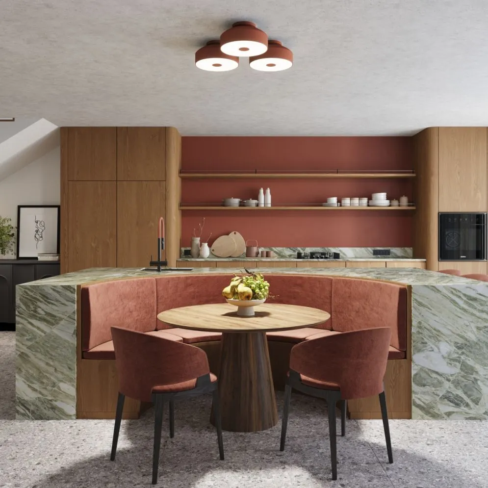 Plafon OMIQ ochra czerwona | sklep MIRAT  kolekcja omiq