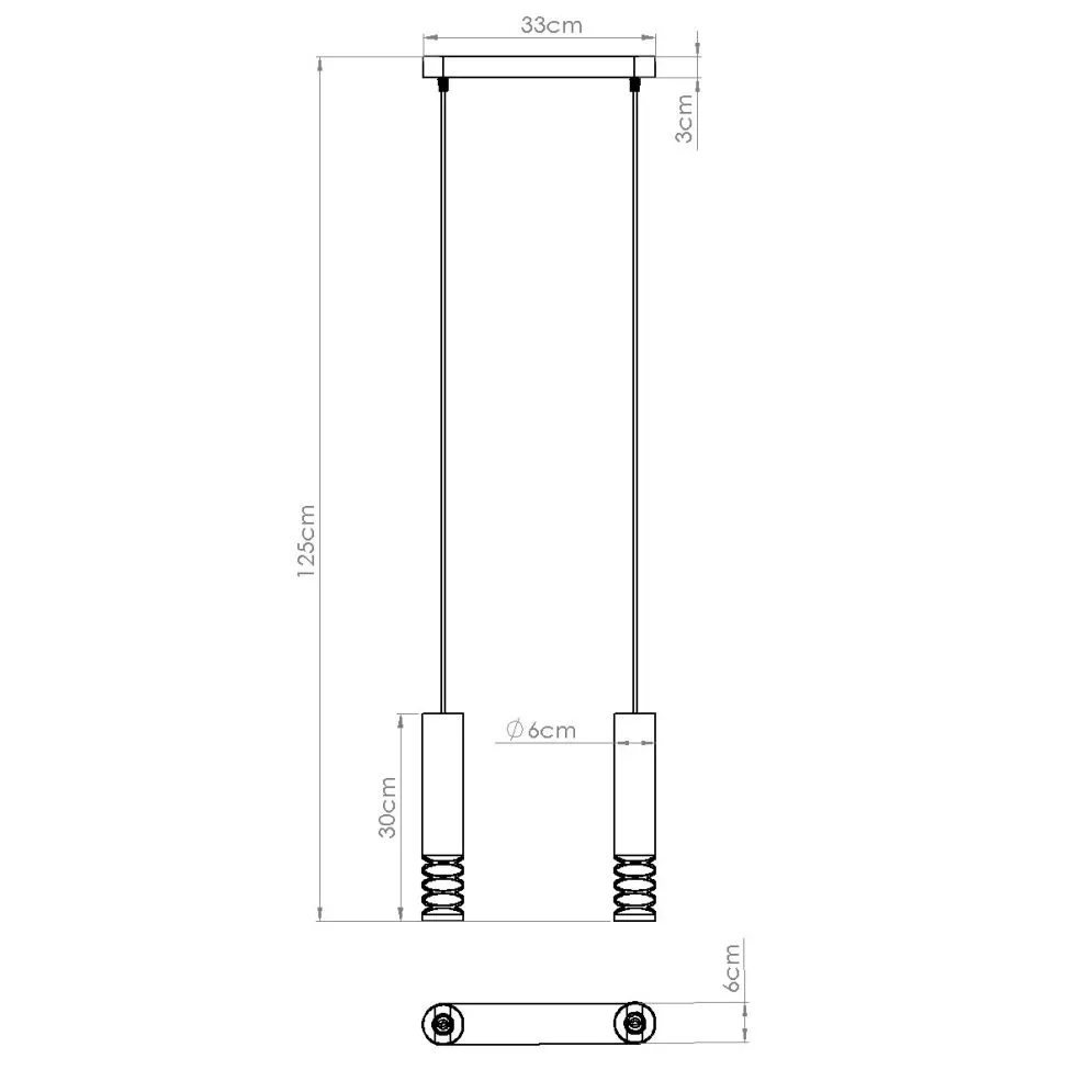 Lampa wisząca LAMI 2 biały | sklep MIRAT kolekcja lami