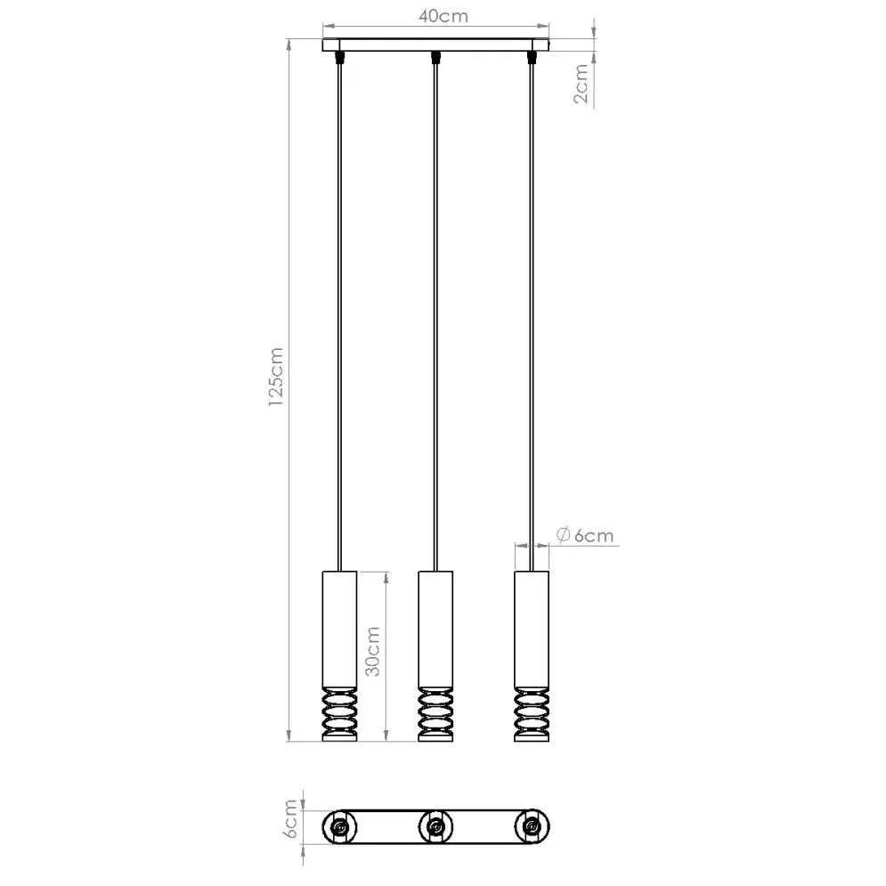 Lampa wisząca LAMI 3L biały | sklep MIRAT kolekcja lami