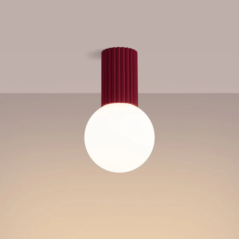 Plafon HALO burgund IP44 | sklep MIRAT kolekcja halo