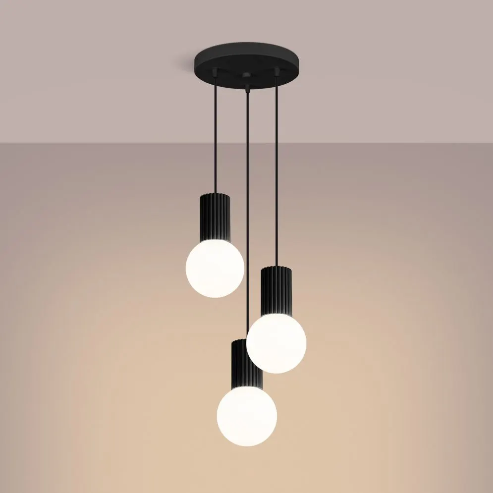 Lampa wisząca HALO 3P czarna | sklep MIRAT  kolekcja halo