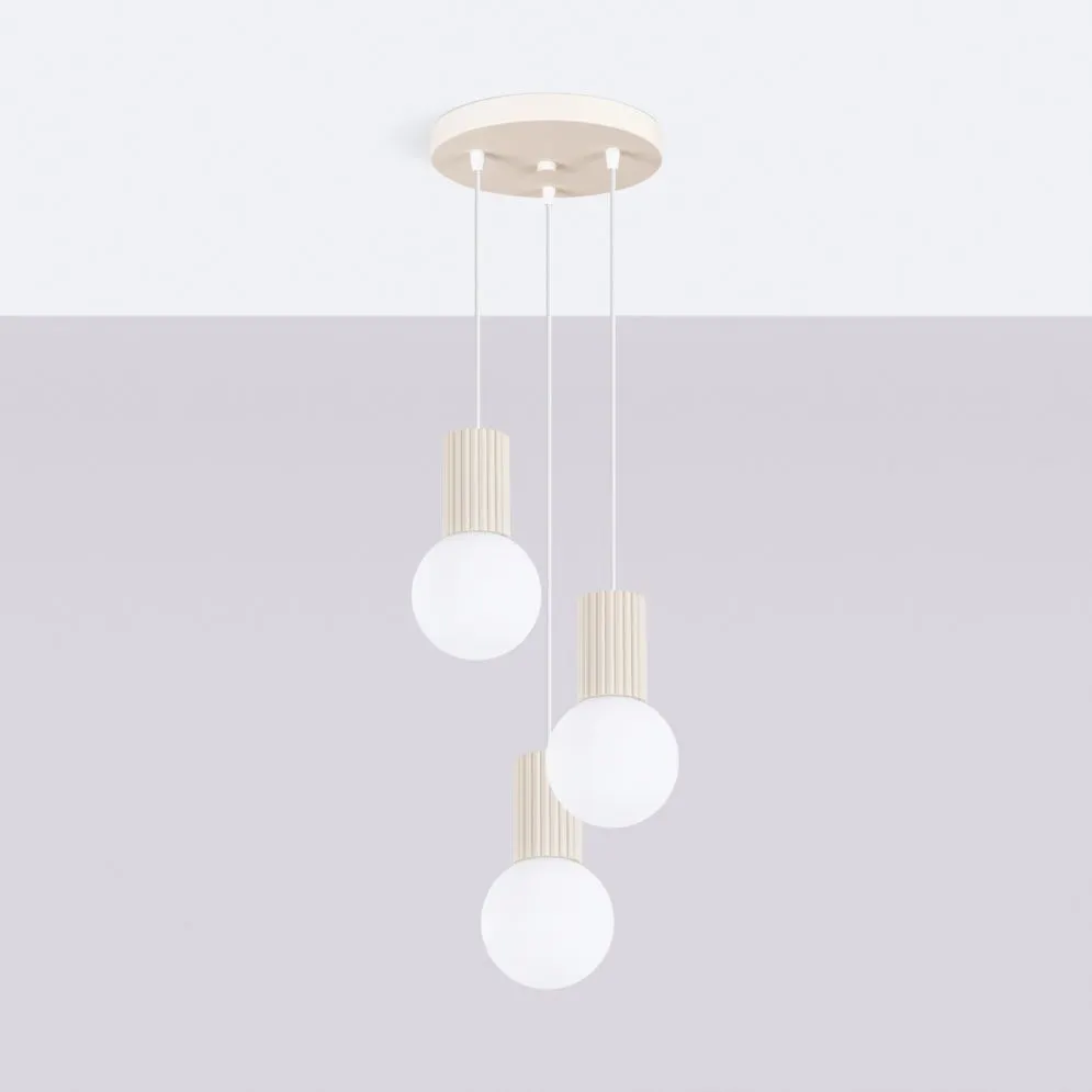 Lampa wisząca HALO 3P beżowa | sklep MIRAT  kolekcja halo