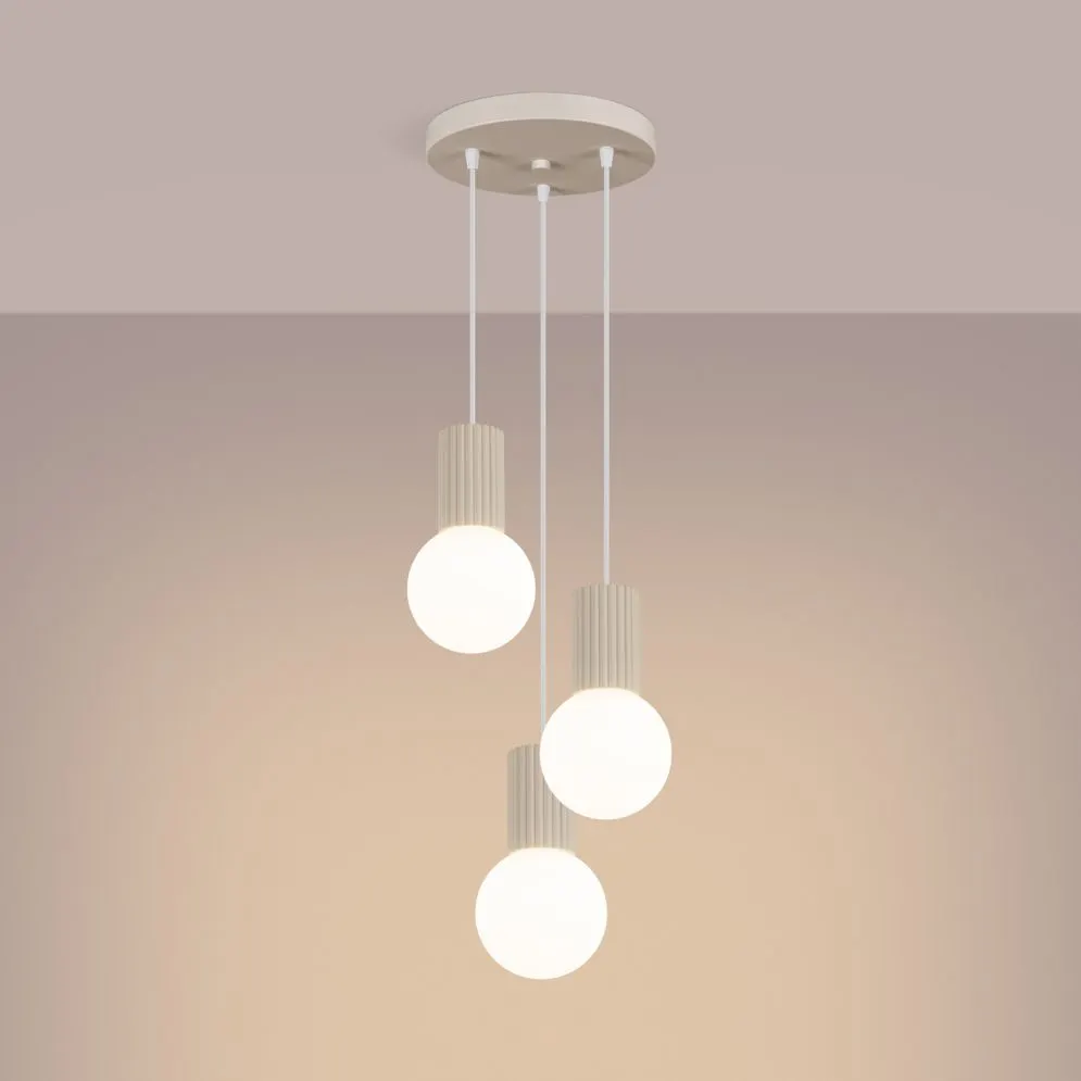 Lampa wisząca HALO 3P beżowa | sklep MIRAT  kolekcja halo