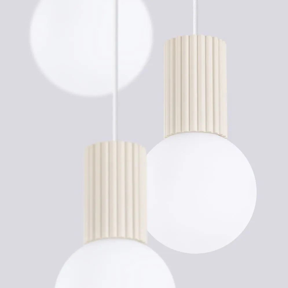 Lampa wisząca HALO 3P beżowa | sklep MIRAT  kolekcja halo