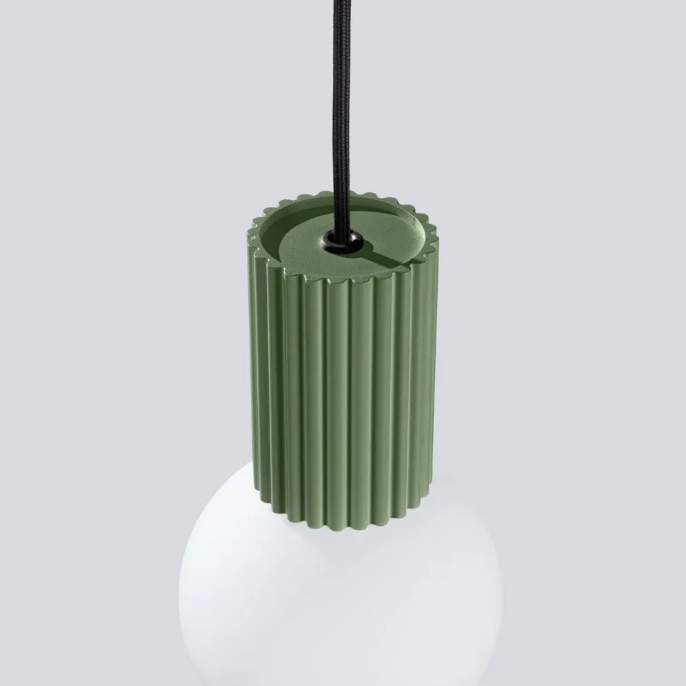 Lampa wisząca HALO 1 zielona oliwka | sklep MIRAT kolekcja halo