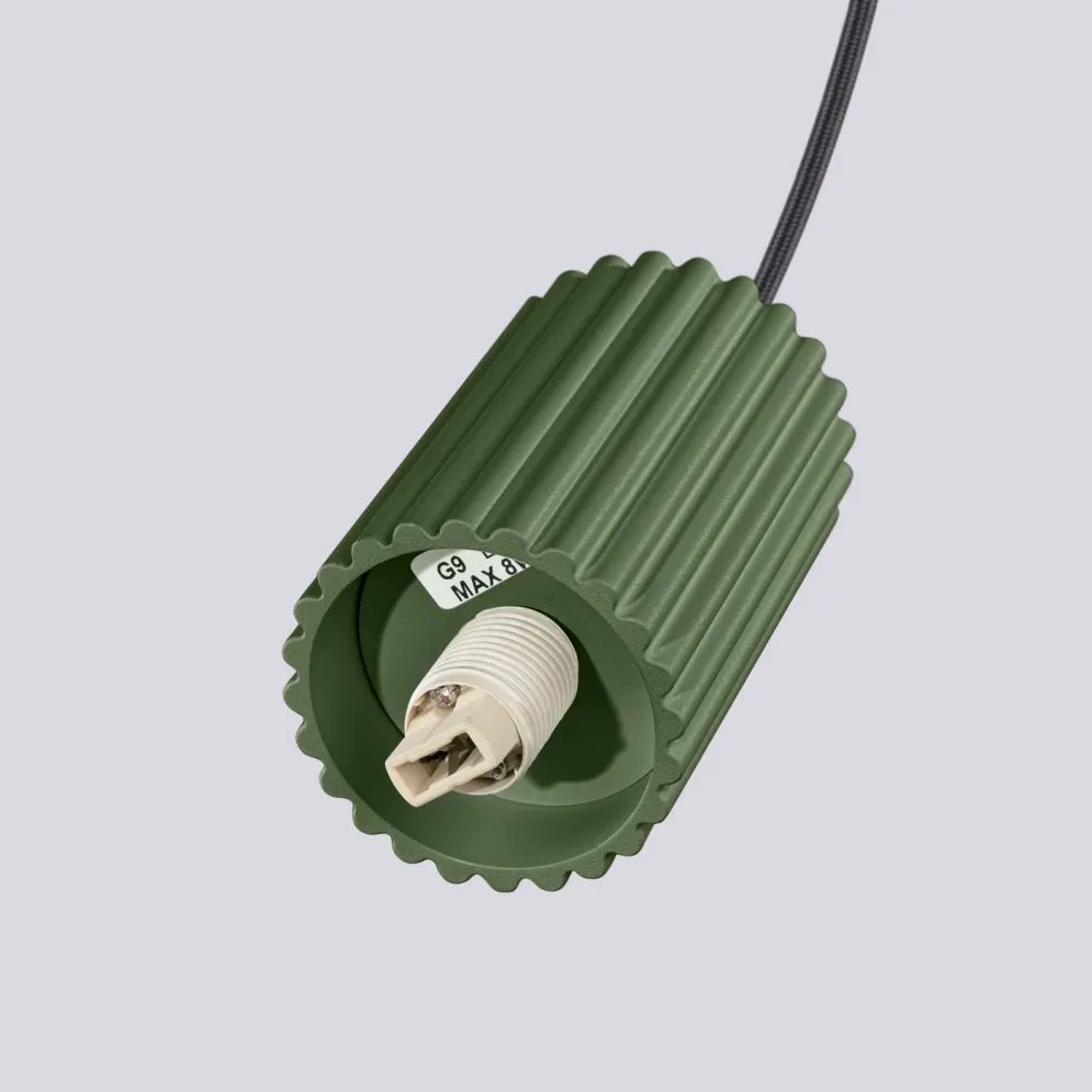 Lampa wisząca HALO 1 zielona oliwka | sklep MIRAT kolekcja halo