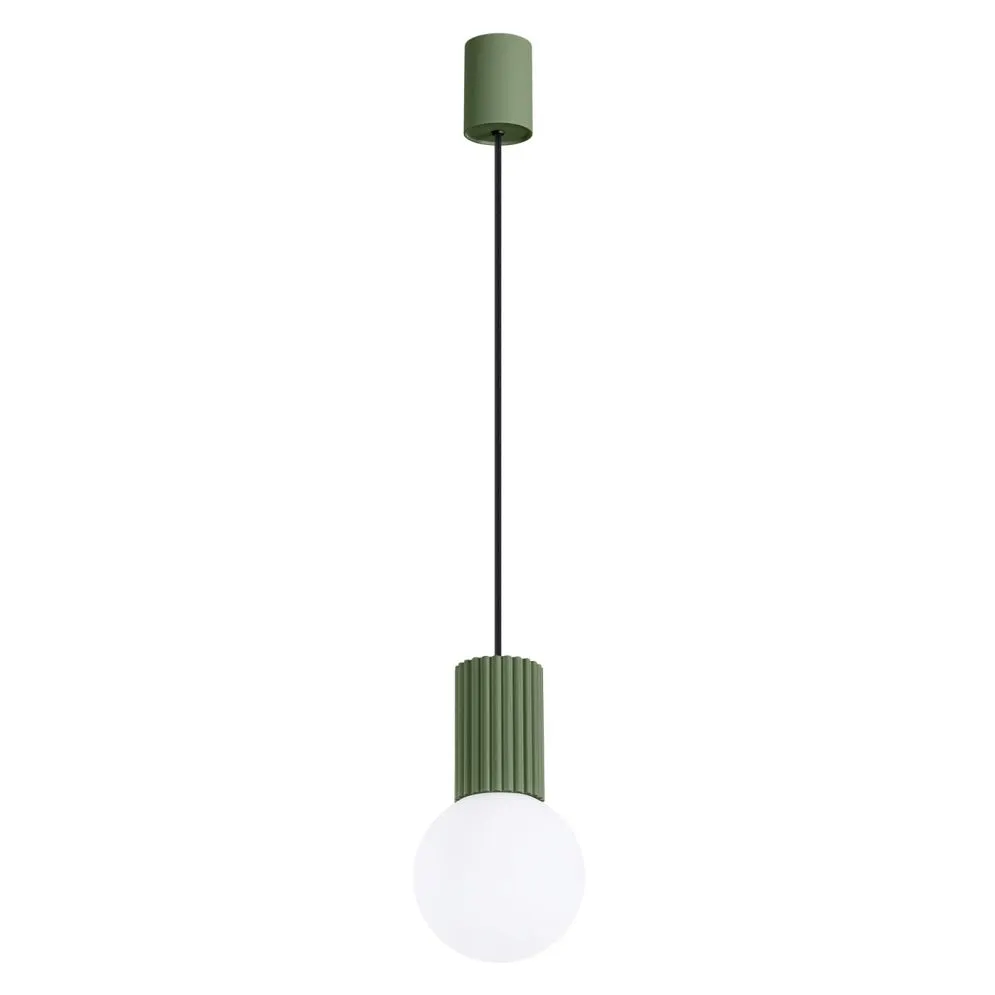 Lampa wisząca HALO 1 zielona oliwka | sklep MIRAT kolekcja halo