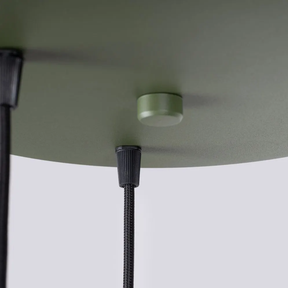 Lampa wisząca HALO 3P zielona oliwka | sklep MIRAT kolekcja halo