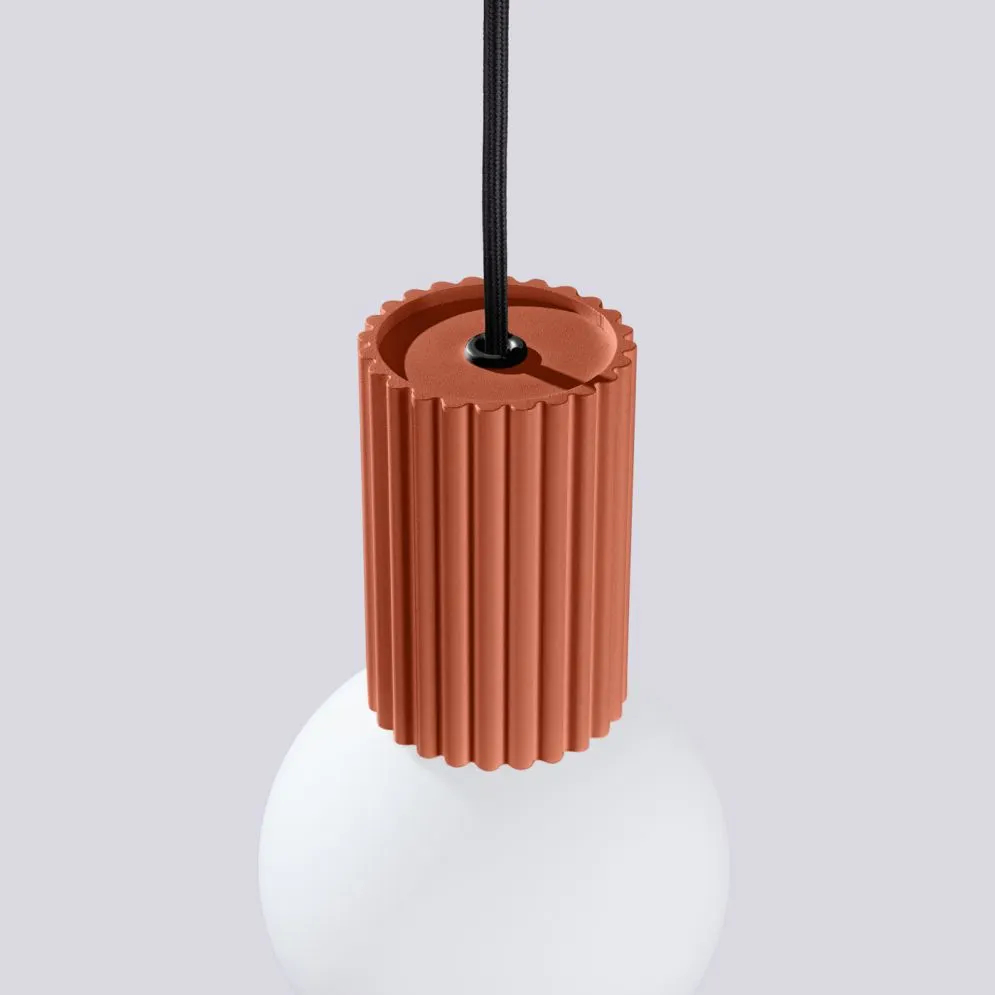Lampa wisząca HALO 1 ochra czerwona | sklep MIRAT  kolekcja halo
