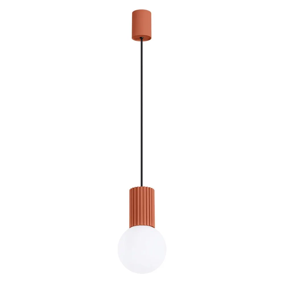 Lampa wisząca HALO 1 ochra czerwona | sklep MIRAT  kolekcja halo
