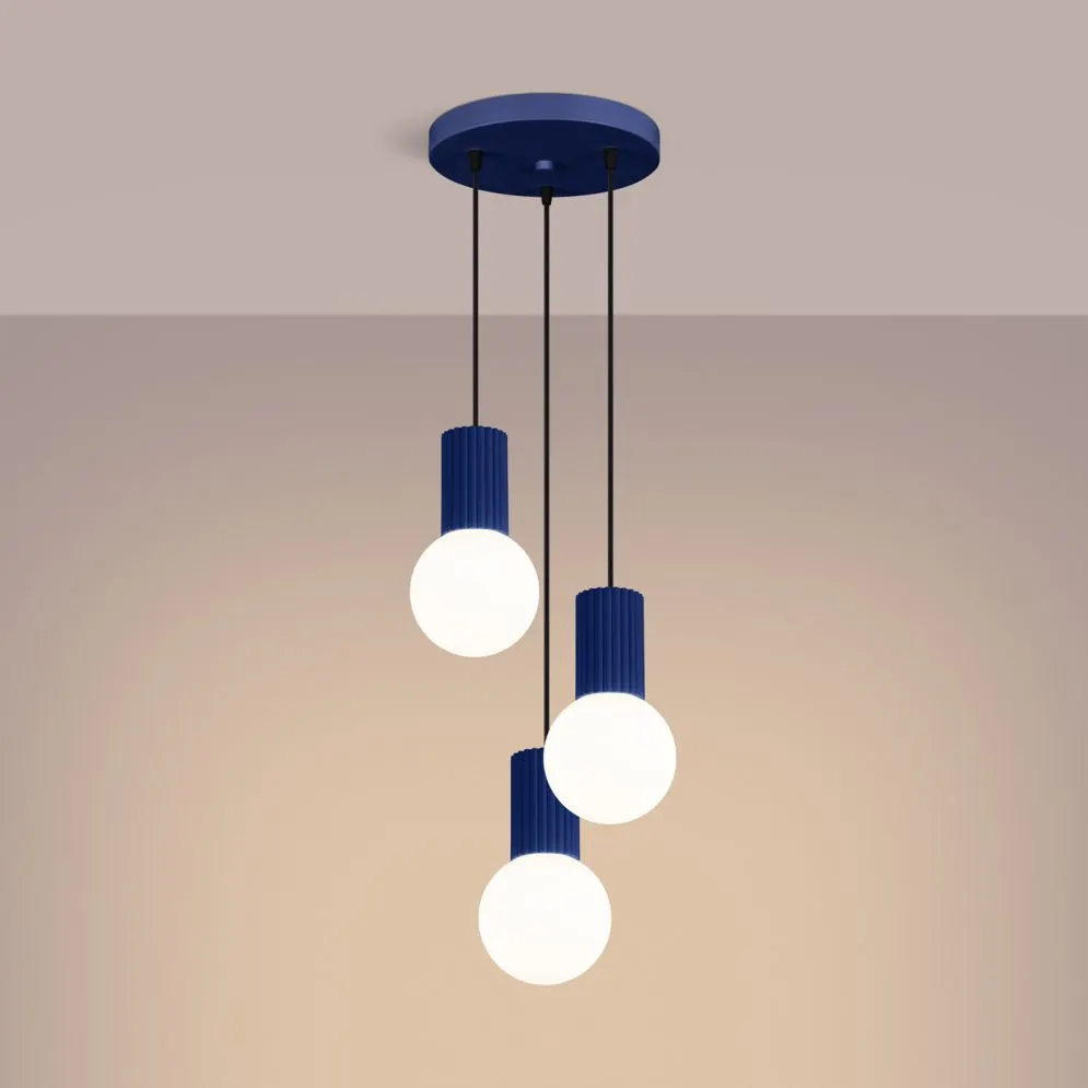 Lampa wisząca HALO 3P ultramaryna | sklep MIRAT  kolekcja halo
