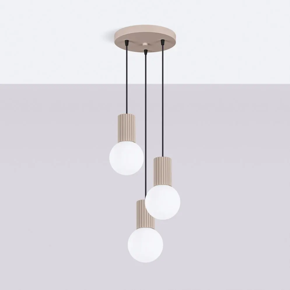 Lampa wisząca HALO 3P taupe | sklep MIRAT kolekcja halo