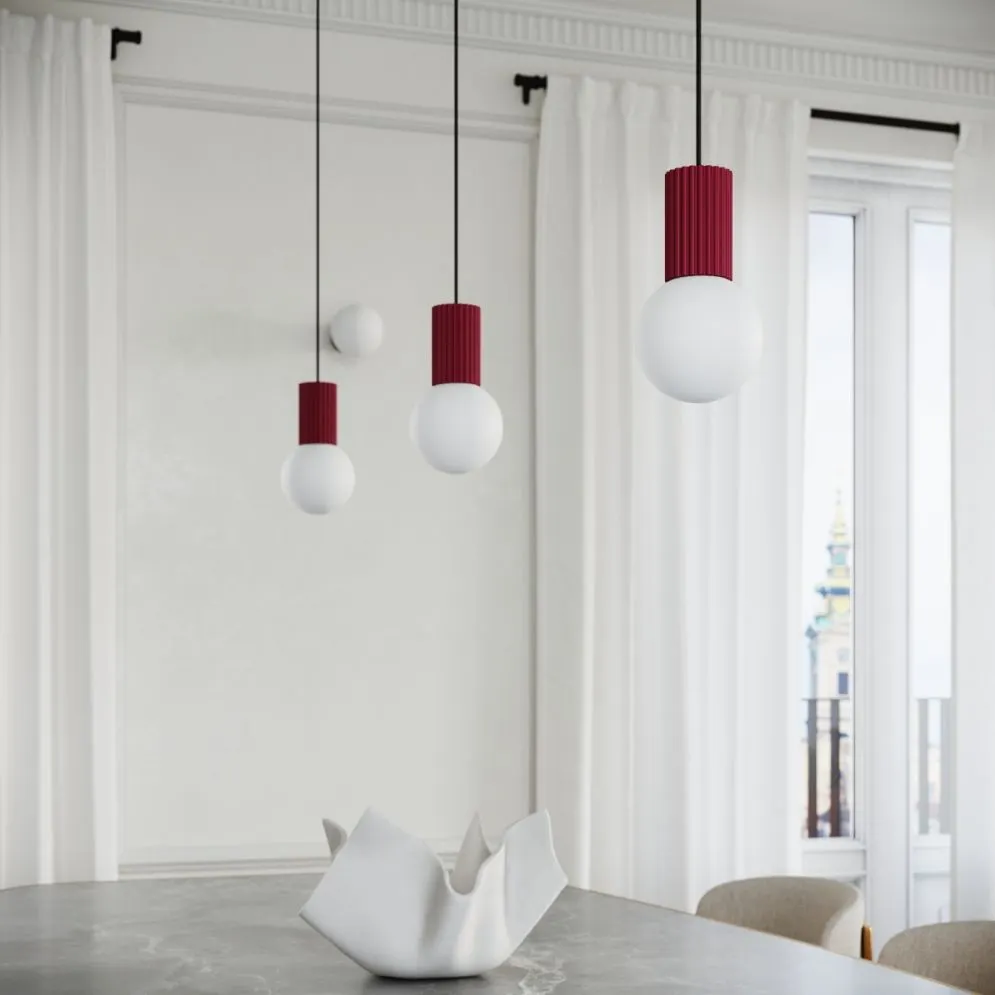 Lampa wisząca HALO 1 burgund | sklep MIRAT kolekcja halo