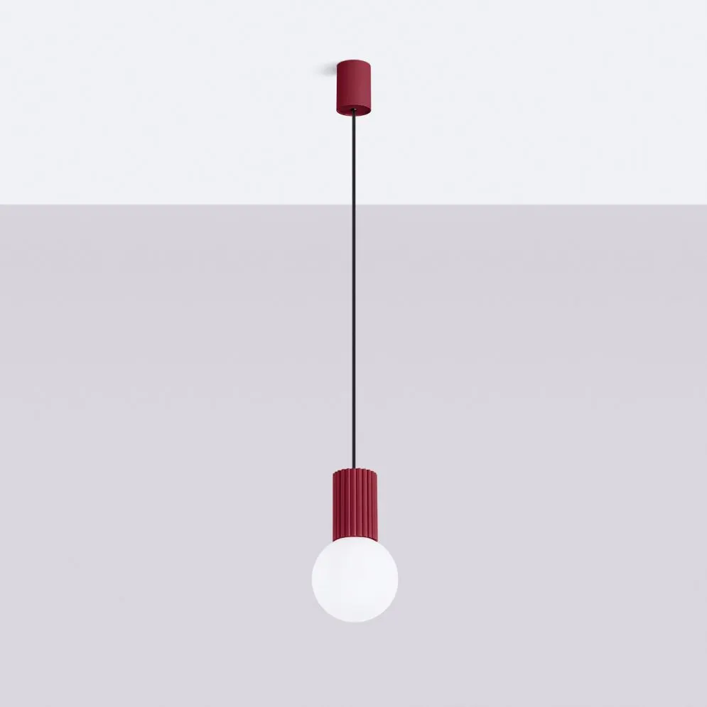 Lampa wisząca HALO 1 burgund | sklep MIRAT kolekcja halo