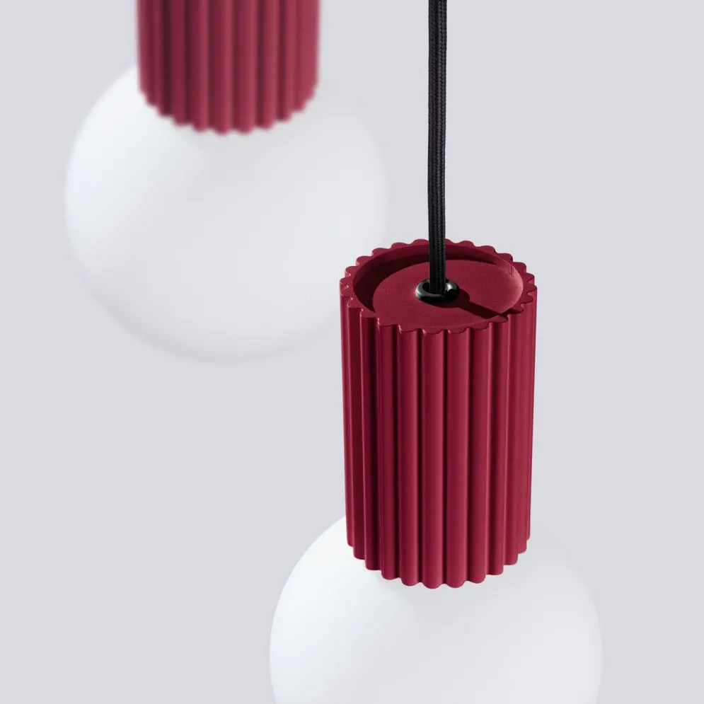 Lampa wisząca HALO 3P burgund | sklep MIRAT kolekcja halo