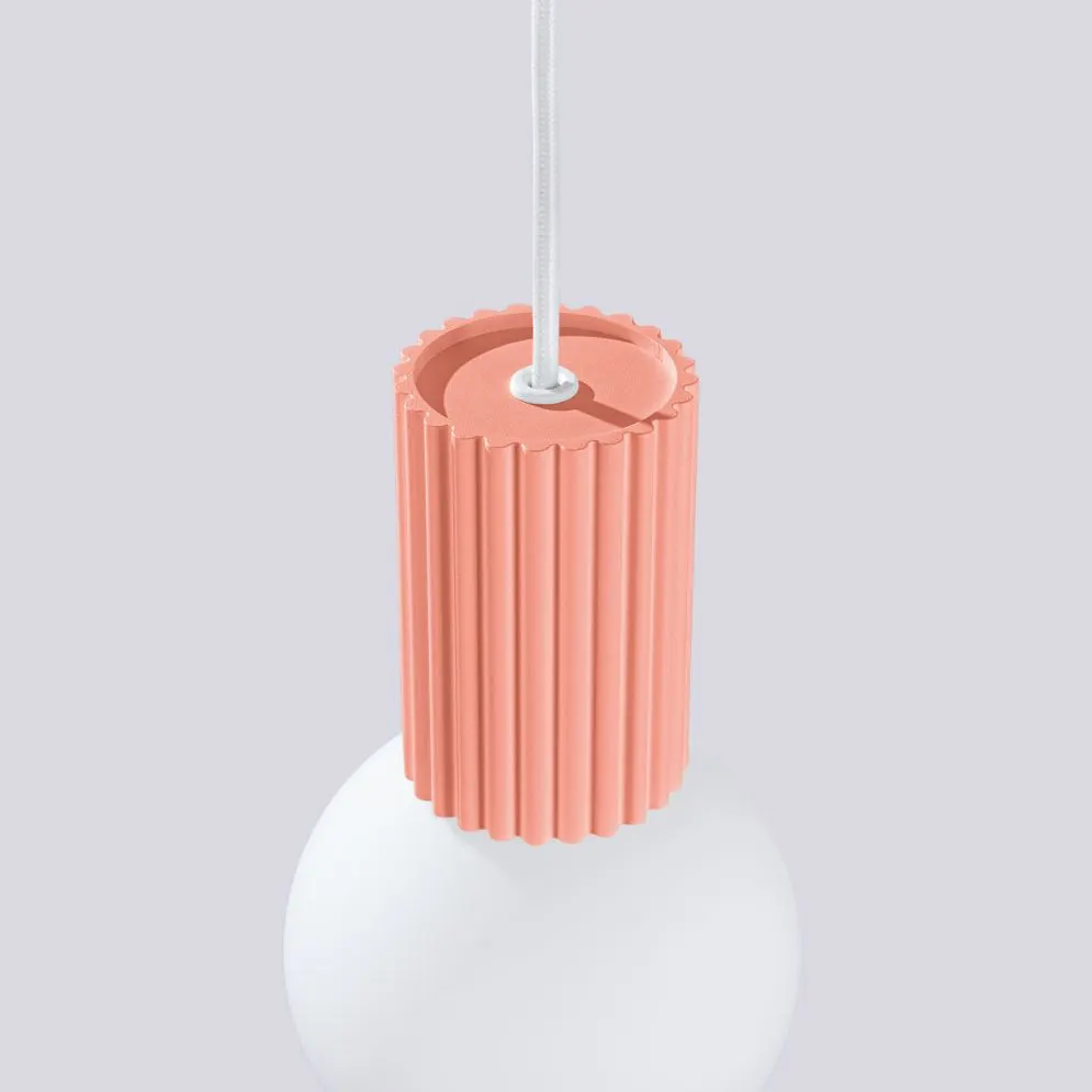 Lampa wisząca HALO 1 brzoskwiniowa | sklep MIRAT kolekcja halo
