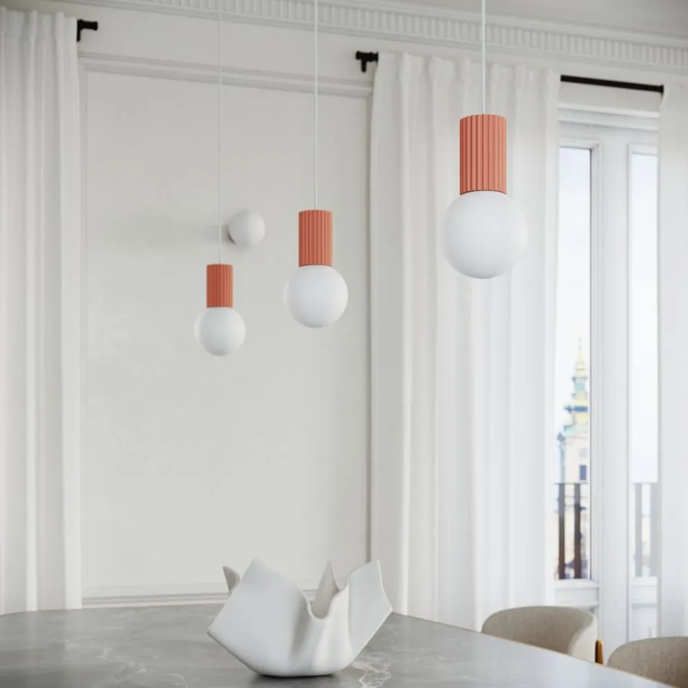 Lampa wisząca HALO 1 brzoskwiniowa | sklep MIRAT kolekcja halo