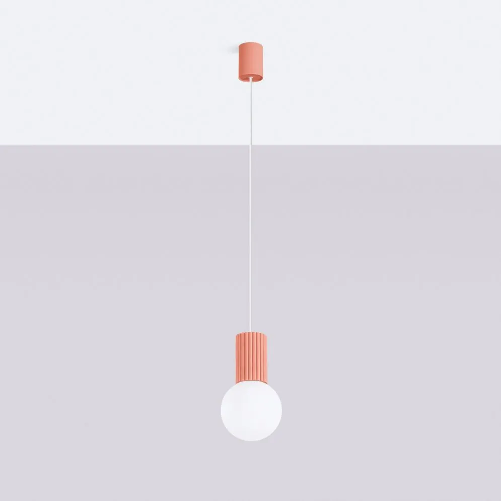 Lampa wisząca HALO 1 brzoskwiniowa | sklep MIRAT kolekcja halo