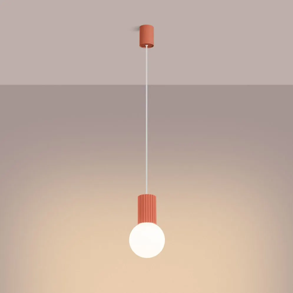 Lampa wisząca HALO 1 brzoskwiniowa | sklep MIRAT kolekcja halo