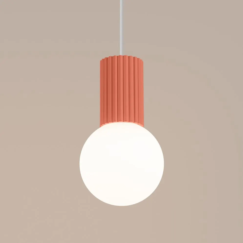 Lampa wisząca HALO 1 brzoskwiniowa | sklep MIRAT kolekcja halo