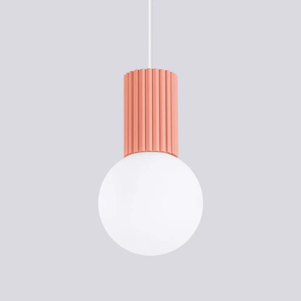 Lampa wisząca HALO 1 brzoskwiniowa | sklep MIRAT kolekcja halo