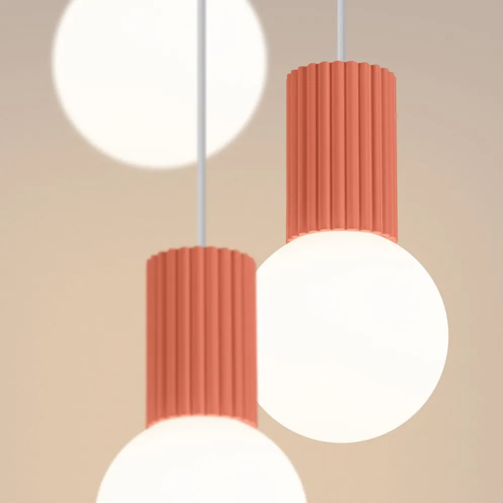 Lampa wisząca HALO 3P brzoskwiniowa | sklep MIRAT kolekcja halo