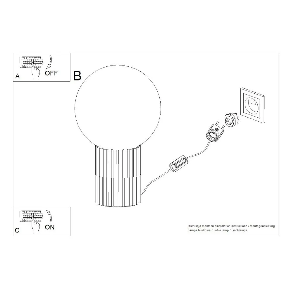 Lampa biurkowa HALO biała | sklep MIRAT kolekcja halo
