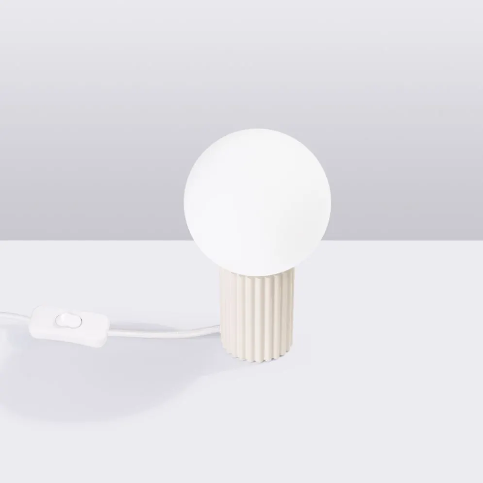 Lampa biurkowa HALO beżowa | sklep MIRAT kolekcja halo